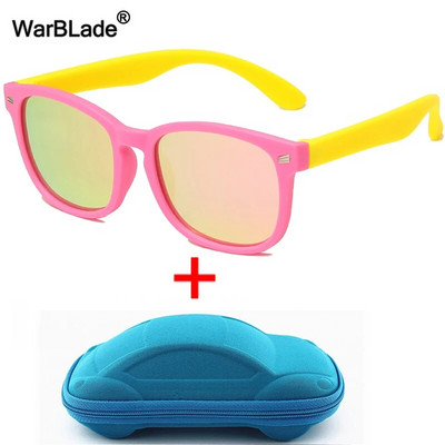 WarBlade s kućištem Dječje polarizirane sunčane naočale TR90 Fleksibilne dječje sunčane naočale Retro Dječaci Djevojčice Naočale Baby Shades Naočale UV400