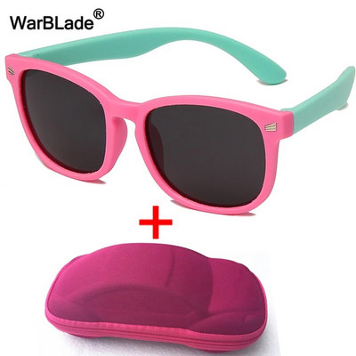 WarBlade s kućištem Dječje polarizirane sunčane naočale TR90 Fleksibilne dječje sunčane naočale Retro Dječaci Djevojčice Naočale Baby Shades Naočale UV400