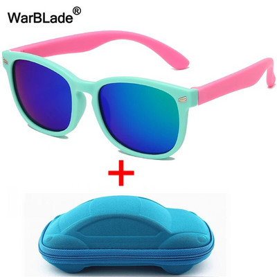 WarBlade s kućištem Dječje polarizirane sunčane naočale TR90 Fleksibilne dječje sunčane naočale Retro Dječaci Djevojčice Naočale Baby Shades Naočale UV400