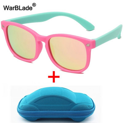 WarBlade s kućištem Dječje polarizirane sunčane naočale TR90 Fleksibilne dječje sunčane naočale Retro Dječaci Djevojčice Naočale Baby Shades Naočale UV400