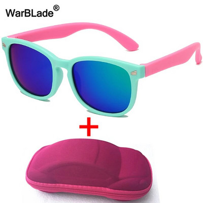 WarBlade s kućištem Dječje polarizirane sunčane naočale TR90 Fleksibilne dječje sunčane naočale Retro Dječaci Djevojčice Naočale Baby Shades Naočale UV400
