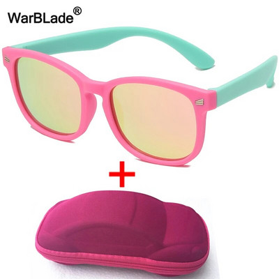 WarBlade s kućištem Dječje polarizirane sunčane naočale TR90 Fleksibilne dječje sunčane naočale Retro Dječaci Djevojčice Naočale Baby Shades Naočale UV400