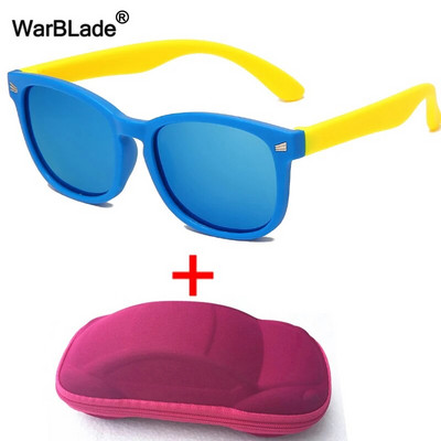 WarBlade s kućištem Dječje polarizirane sunčane naočale TR90 Fleksibilne dječje sunčane naočale Retro Dječaci Djevojčice Naočale Baby Shades Naočale UV400