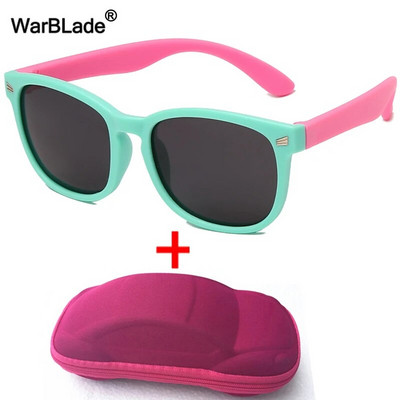 WarBlade s kućištem Dječje polarizirane sunčane naočale TR90 Fleksibilne dječje sunčane naočale Retro Dječaci Djevojčice Naočale Baby Shades Naočale UV400