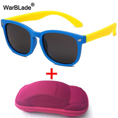 WarBlade s kućištem Dječje polarizirane sunčane naočale TR90 Fleksibilne dječje sunčane naočale Retro Dječaci Djevojčice Naočale Baby Shades Naočale UV400