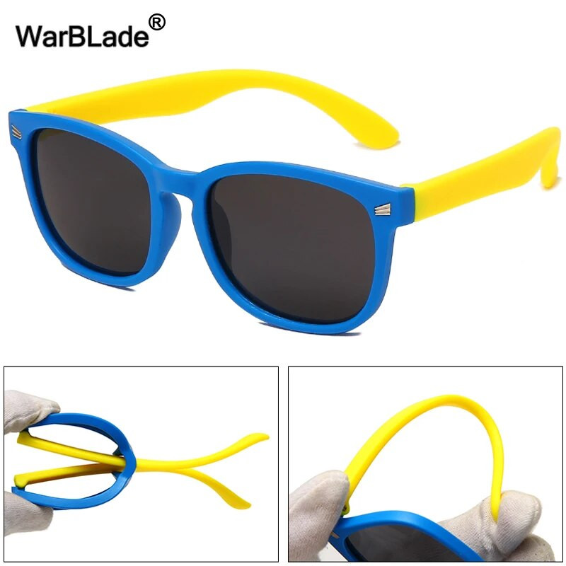 WarBlade s kućištem Dječje polarizirane sunčane naočale TR90 Fleksibilne dječje sunčane naočale Retro Dječaci Djevojčice Naočale Baby Shades Naočale UV400