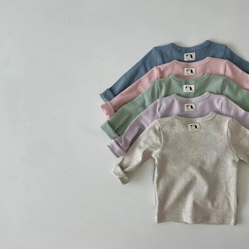 2023 m. rudens kūdikių pižamų rinkiniai Minkštos medvilnės mergaičių berniukų rūbų rinkiniai namų rūbai mažyliui kūdikių namų kostiumo viršutinės kelnės 2 vnt.