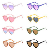 Ochelari de soare de modă în formă de inimă pentru copii Ochelari de soare clasici drăguți de vară Ochelari de soare pentru fete și băieți Ochelari UV400 Ochelari de umbră pentru bebeluși