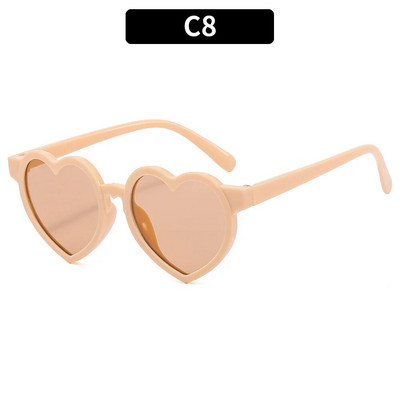 Ochelari de soare de modă în formă de inimă pentru copii Ochelari de soare clasici drăguți de vară Ochelari de soare pentru fete și băieți Ochelari UV400 Ochelari de umbră pentru bebeluși