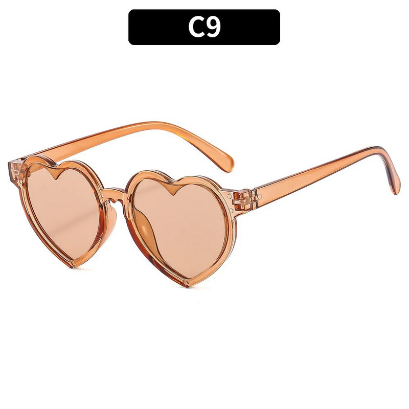 Madingi Širdelės formos Vaikiški Akiniai nuo saulės Klasikiniai Mieli Vasariniai Akiniai nuo saulės Mergaitėms Akiniai berniukams Akiniai nuo saulės UV400 Akiniai kūdikių šešėliai Akiniai