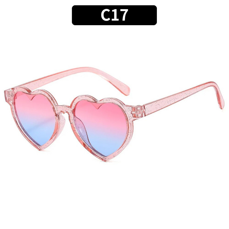 Madingi Širdelės formos Vaikiški Akiniai nuo saulės Klasikiniai Mieli Vasariniai Akiniai nuo saulės Mergaitėms Akiniai berniukams Akiniai nuo saulės UV400 Akiniai kūdikių šešėliai Akiniai