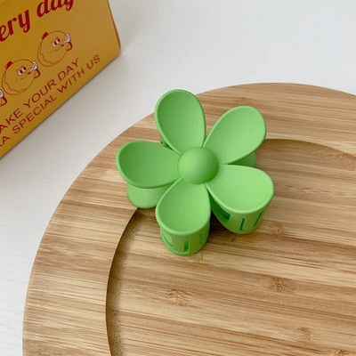 Gheare de păr coreeane pentru fete Femei Culori bomboane Cleme de crabi de păr Agrafe solide de păr Accesorii de păr în formă de floare Articole pentru cap