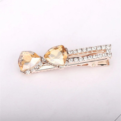 Modna kopča za kosu s dijamantnom mašnom za žene Djevojke Vintage kopče za kosu s kristalnim pačjim kljunom Bočna kopča s mašnom Poklon za zabavu Ukosnice sa šiškama