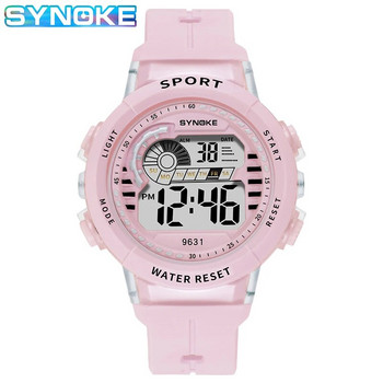Модни детски спортни часовници SYNOKE 50M водоустойчив електронен ръчен хронометър Детски цифров часовник за момчета и момичета