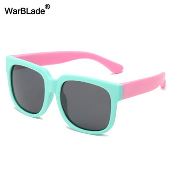 WarBlade Гъвкави детски слънчеви очила Поляризирани детски слънчеви очила TR90 Силиконови момчета Момичета Бебешки сенници на открито Очила UV400