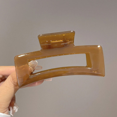 Κομψό Μεγάλο Ζελέ Σταυρός Καρχαρίας Κλιπ Μαλλιά Πλαστικά Διαφανή Γεωμετρικά Μαλλιά Νύχια Καβούρι για Γυναικείες Καλοκαιρινά Καπέλα με Χοντρά Μαλλιά