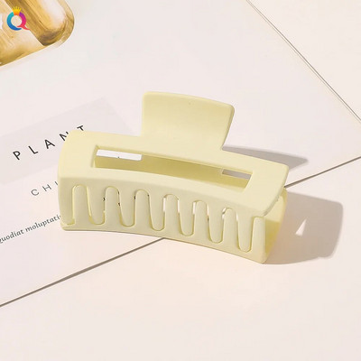 Κομψό Μεγάλο Ζελέ Σταυρός Καρχαρίας Κλιπ Μαλλιά Πλαστικά Διαφανή Γεωμετρικά Μαλλιά Νύχια Καβούρι για Γυναικείες Καλοκαιρινά Καπέλα με Χοντρά Μαλλιά