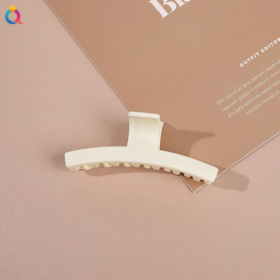 Agrafă de păr în stil cremă, alb, bej, gheare de par de crab Agrafe de baie pentru femei, fete, coadă de cal, instrument de styling, accesorii pentru păr