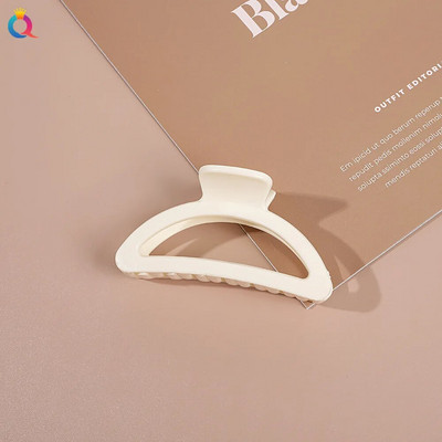 Agrafă de păr în stil cremă, alb, bej, gheare de par de crab Agrafe de baie pentru femei, fete, coadă de cal, instrument de styling, accesorii pentru păr