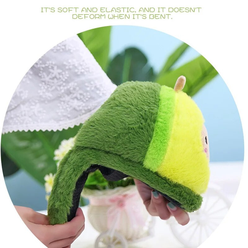 Mielos avokado medvilninės šlepetės pliušiniai žaislai studentų bendrabutyje storinantys šilti pliušiniai namų žieminiai batai