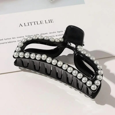 Fashion 2022 New Hyperbole Big Pearls Ακρυλικά κλιπ για νύχια μαλλιών Μεγάλο μέγεθος Μακιγιάζ Βαρέτες styling μαλλιών για γυναικεία αξεσουάρ μαλλιών