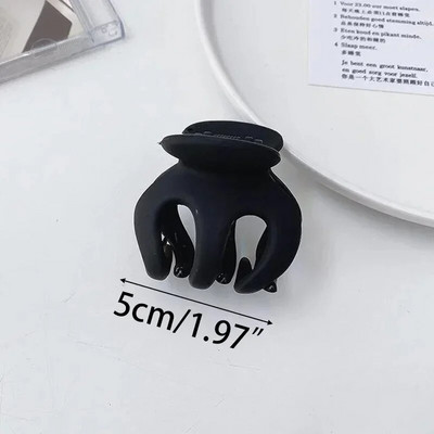 Agrafă mare de păr neagră pentru femei Moda franțuzească elegantă cleme de păr cu literă coreeană cleme de păr pentru fete accesorii de păr