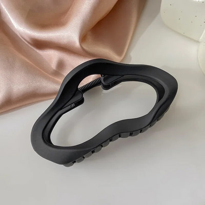 Agrafă mare de păr neagră pentru femei Moda franțuzească elegantă cleme de păr cu literă coreeană cleme de păr pentru fete accesorii de păr