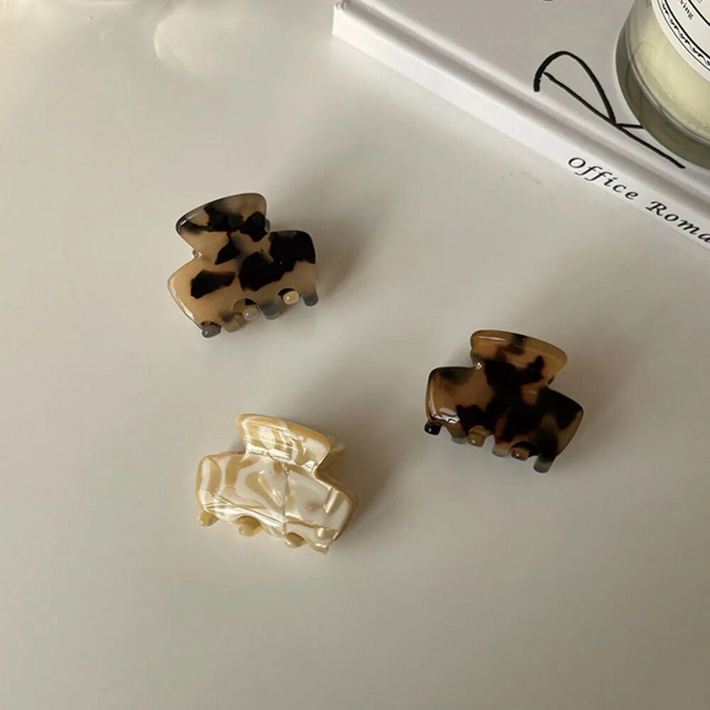 Γλυκό μίνι οξικό κλιπ μαλλιών για γυναίκες κορίτσια Μαλλιά Claw Chic Barrettes Καβούρι φουρκέτες Styling Claw Clips Μόδα αξεσουάρ μαλλιών