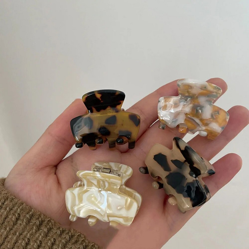 Γλυκό μίνι οξικό κλιπ μαλλιών για γυναίκες κορίτσια Μαλλιά Claw Chic Barrettes Καβούρι φουρκέτες Styling Claw Clips Μόδα αξεσουάρ μαλλιών