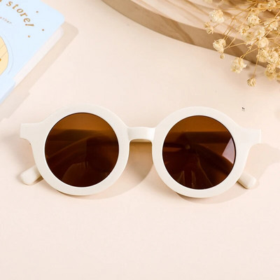 Ochelari de soare cu ramă rotundă de modă pentru copii UV400 pentru bebeluși, băieți, fete, copii, drăguți, drăguți, înghețați, ochelari de soare pentru soare.