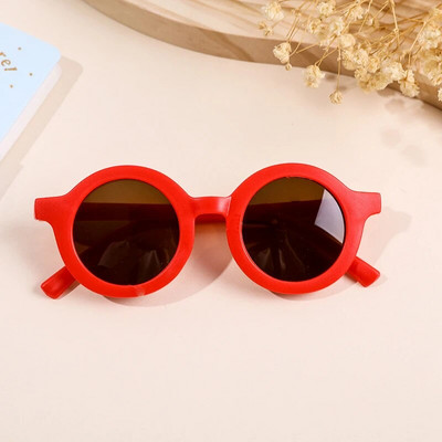 Ochelari de soare cu ramă rotundă de modă pentru copii UV400 pentru bebeluși, băieți, fete, copii, drăguți, drăguți, înghețați, ochelari de soare pentru soare.