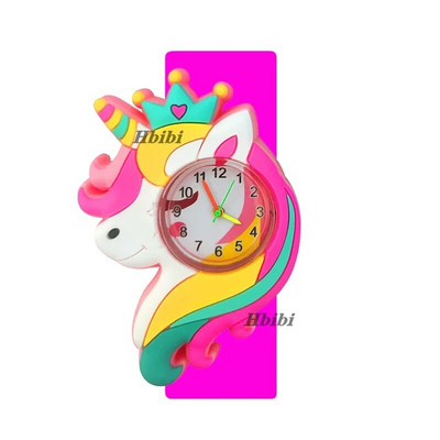 Производители на едро Детски часовници Часовник Карикатура Динозавър Пони Детски часовник Закопчалка Кръг Бебешки момчета Момичета Гледайте Играчки