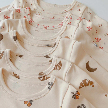 Есенни комплекти пижами за спално облекло за деца, бебета, момчета, момичета, памучни дълги горнища и долнища, корейско детско домашно облекло Pijama Infantil
