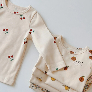 Есенни комплекти пижами за спално облекло за деца, бебета, момчета, момичета, памучни дълги горнища и долнища, корейско детско домашно облекло Pijama Infantil