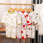 2 buc. Seturi de ținute pentru bebeluși, băieți, fete, seturi de pijamale de vară, tricouri cu mânecă scurtă pentru copii + pantaloni scurți, cusături, costum de îmbrăcăminte