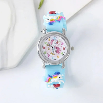 Desen animat minunat 3D unicorn fluture flori ceasuri drăguțe pentru fete băieți copii copii studenți petrecere cadouri de Crăciun ceas