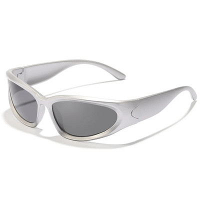 2023 Ochelari de soare noi pentru copii Ochelari de călărie UV400 Ochelari de soare Y2k futuristici la modă pentru copii Lentes De Sol Mujer