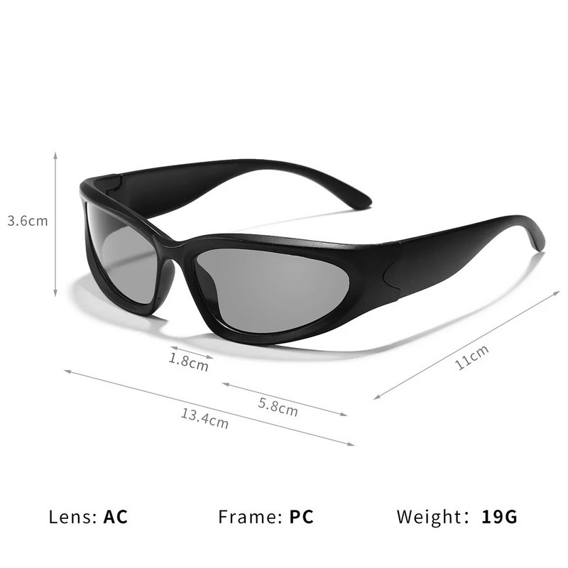 2023 Ochelari de soare noi pentru copii Ochelari de călărie UV400 Ochelari de soare Y2k futuristici la modă pentru copii Lentes De Sol Mujer