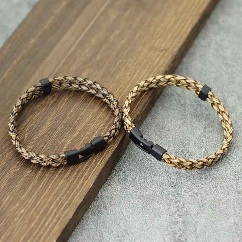 Noter Egyedi férfi karkötő karkötő, kézzel készített szövésű bőr karkötő, kétrétegű borítás karkötő Ajándékok Neki Szabadidő Pulseira Hombre