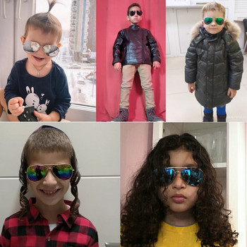 Марка Детски слънчеви очила Огледални очила Метални пилотни слънчеви очила за момичета Момчета Детски слънчеви очила Момичета Детски рамки за очила Очила