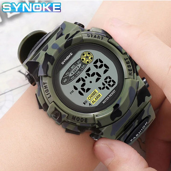SYNOKE 9035 Официални детски часовници Момчета Момичета LED цифров електронен ръчен часовник Студентски Военни Детски спортни часовници Часовник Детски