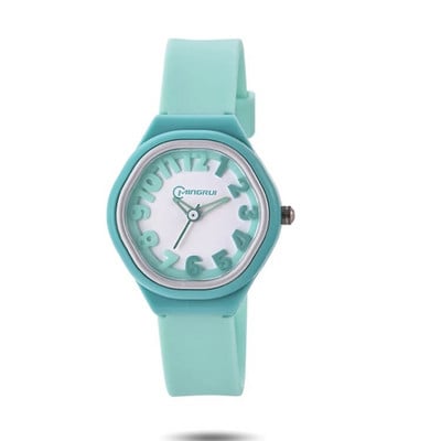 UTHAI C14 Vaikiškas paprastas kvarcinis didelis skaitmeninis laikrodis, vandeniui atsparus vaikiškas mergaičių studentų egzaminas Tylūs laikrodžiai moteriškas madingas rankinis laikrodis