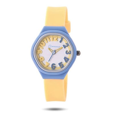 UTHAI C14 Vaikiškas paprastas kvarcinis didelis skaitmeninis laikrodis, vandeniui atsparus vaikiškas mergaičių studentų egzaminas Tylūs laikrodžiai moteriškas madingas rankinis laikrodis