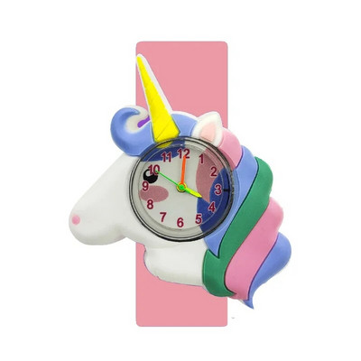 2024 Reducere 5D ceas cu unicorn pentru copii cadou de zi de naștere jucărie pentru timpul studiului pentru bebeluși ceas cu ponei drăguț pentru copii slap ceasuri de mână pentru fete băieți