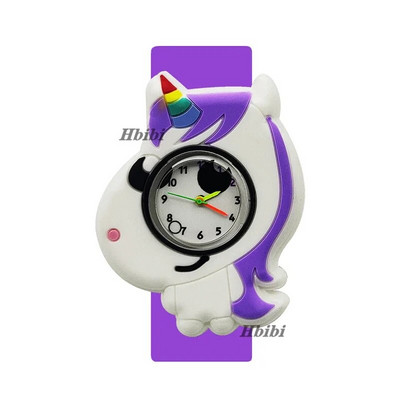 2024 Reducere 5D ceas cu unicorn pentru copii cadou de zi de naștere jucărie pentru timpul studiului pentru bebeluși ceas cu ponei drăguț pentru copii slap ceasuri de mână pentru fete băieți