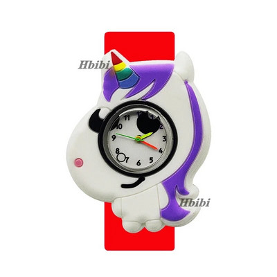2024 Reducere 5D ceas cu unicorn pentru copii cadou de zi de naștere jucărie pentru timpul studiului pentru bebeluși ceas cu ponei drăguț pentru copii slap ceasuri de mână pentru fete băieți
