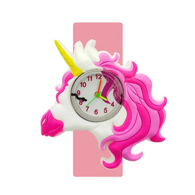 2024 Reducere 5D ceas cu unicorn pentru copii cadou de zi de naștere jucărie pentru timpul studiului pentru bebeluși ceas cu ponei drăguț pentru copii slap ceasuri de mână pentru fete băieți