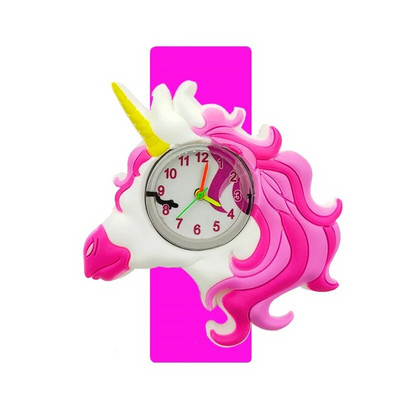 2024 Reducere 5D ceas cu unicorn pentru copii cadou de zi de naștere jucărie pentru timpul studiului pentru bebeluși ceas cu ponei drăguț pentru copii slap ceasuri de mână pentru fete băieți