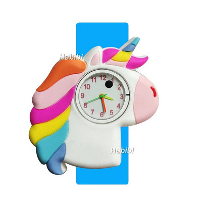 2024 Reducere 5D ceas cu unicorn pentru copii cadou de zi de naștere jucărie pentru timpul studiului pentru bebeluși ceas cu ponei drăguț pentru copii slap ceasuri de mână pentru fete băieți