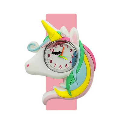 2024 Reducere 5D ceas cu unicorn pentru copii cadou de zi de naștere jucărie pentru timpul studiului pentru bebeluși ceas cu ponei drăguț pentru copii slap ceasuri de mână pentru fete băieți